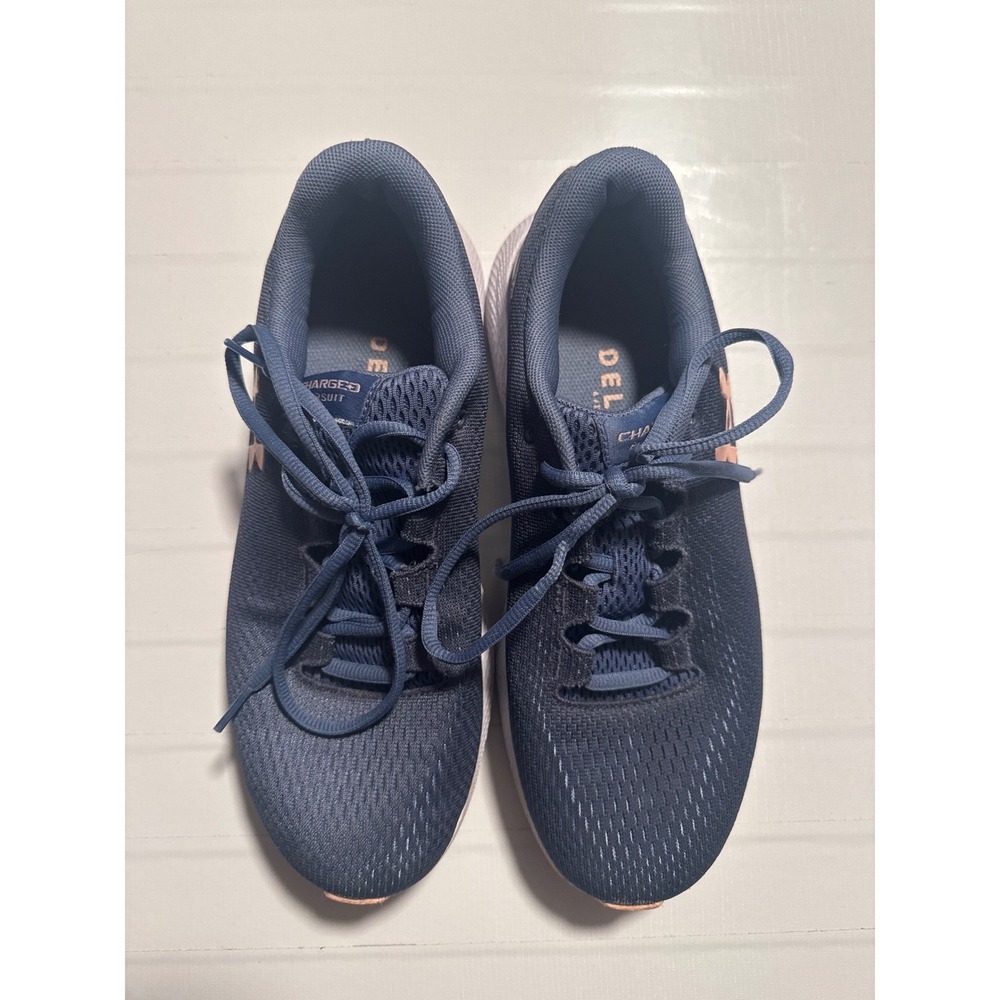 Under Armour‎ Charged Pursuit 2 Women Navy Pink Running Shoes Sneakers Size 9